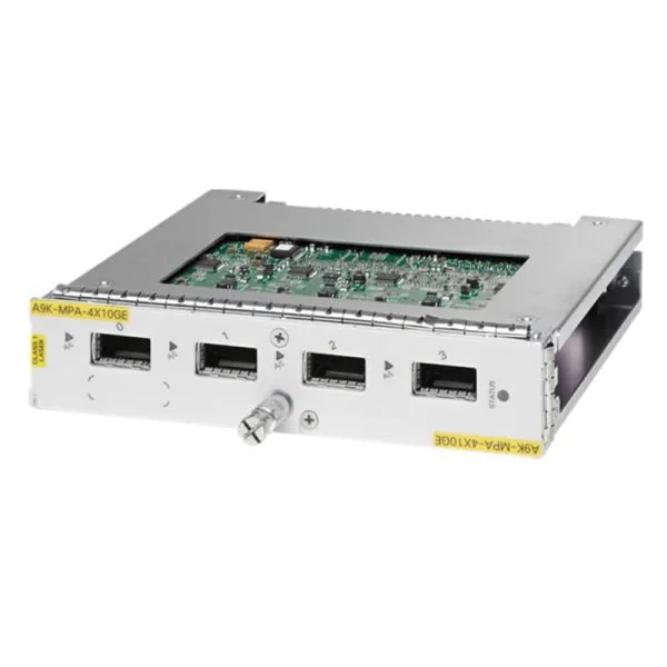 A9K-MPA-4x10GE, Cisco ASR 9000 Router Modular Port Adapter, 4x10GE ports/Modular design/High throughput